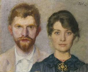 Doppelporträt von Marie und P.S. Kroyer